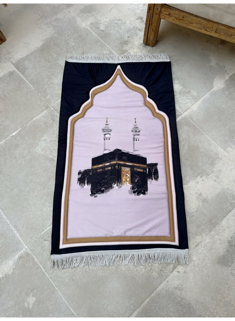Islamic Rug – Soft & Comfortable Muslim Prayer Mat with Elegant Islamic Design, Premium Quality  for Daily Salah, Home, Mosque & Travel Use - Image 1